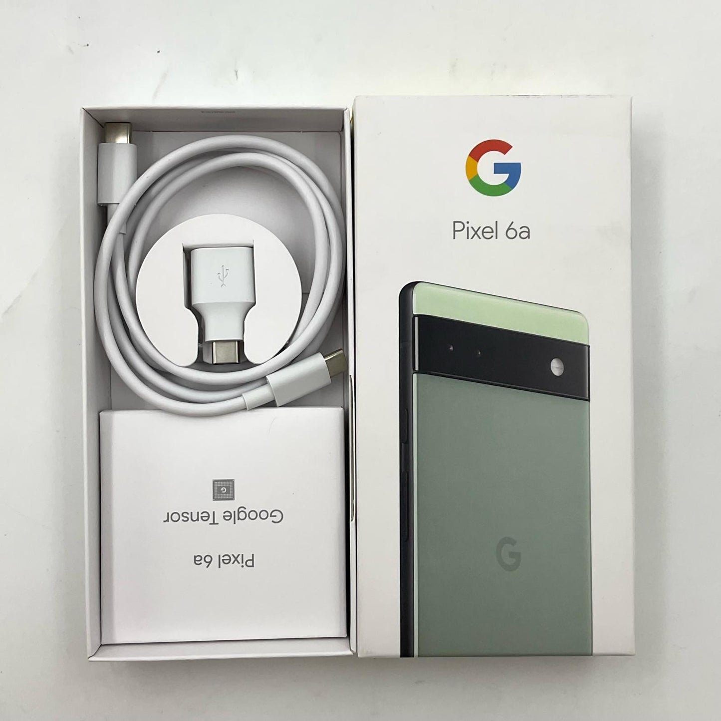 【全額返金保証】【最速発送】Google Pixel 6a 128GB Sage SIMフリー GB17L 白ロム 美品 動作確認済