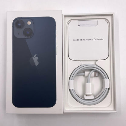 【全額返金保証】【最速発送】Apple iPhone iPhone 13 mini 128GB ミッドナイト SIMフリー 白ロム 美品 動作確認済 100%