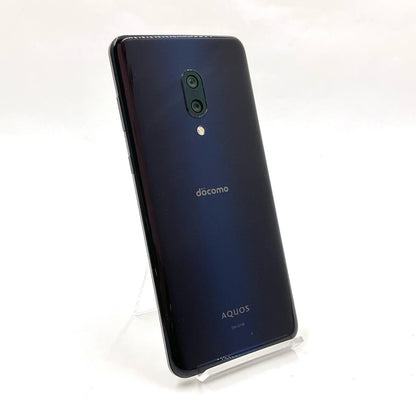 【最速発送】SHARP AQUOS zero2 256GB アストロブラック docomo SH-01M 白ロム【難有】