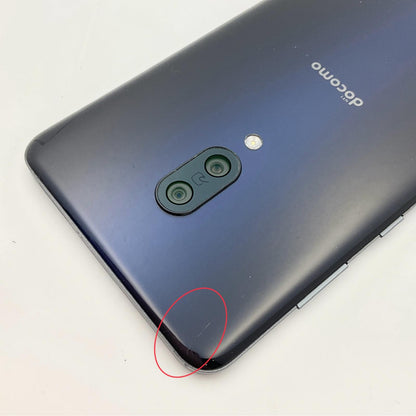 【最速発送】SHARP AQUOS zero2 256GB アストロブラック docomo SH-01M 白ロム【難有】