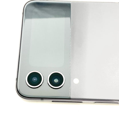 【最速発送】SAMSUNG Galaxy Z Flip4 128GB au SCG17 白ロム【難有】