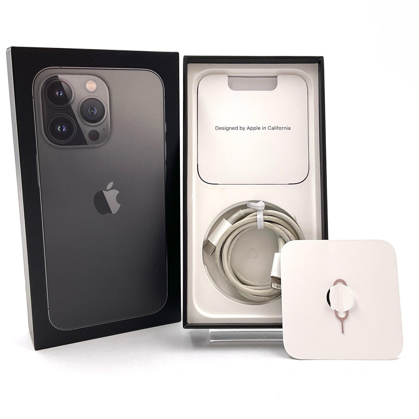 【全額返金保証】【最速発送】Apple iPhone iPhone 13 Pro 128GB グラファイト docomo SIMフリー 白ロム 動作確認済 75%