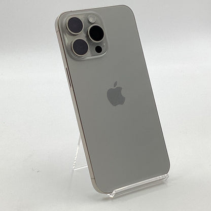 【全額返金保証】【最速発送】Apple iPhone iPhone 15 Pro Max 256GB ナチュラルチタニウム SIMフリー 白ロム 美品 動作確認済 89%