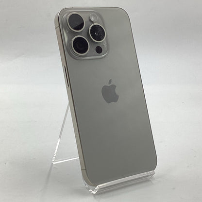 【全額返金保証】【最速発送】Apple iPhone iPhone 15 Pro 512GB ナチュラルチタニウム SIMフリー 白ロム 美品 動作確認済 86%