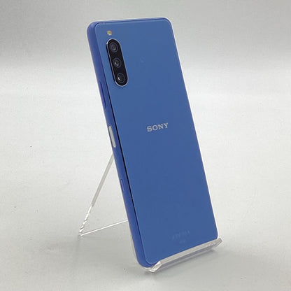【全額返金保証】【最速発送】Sony Xperia 10　Ⅲ 128GB ブルー au SIMフリー SOG04 白ロム 動作確認済