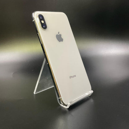 【全額返金保証】【最速発送】Apple iPhone iPhone X 256GB シルバー au 白ロム 動作確認済 94%