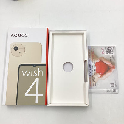 【全額返金保証】【最速発送】SHARP AQUOS AQUOS wish4 64GB ホワイト 楽天モバイル SIMフリー SH-Ｍ27 白ロム 美品 動作確認済