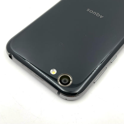 【最速発送】SHARP AQUOS R 64GB マーキュリーブラック docomo SH-03J 白ロム【難有】