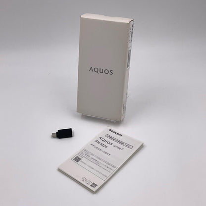 【全額返金保証】【最速発送】SHARP AQUOS sense7 128GB ブラック docomo SIMフリー SH-M24 白ロム 動作確認済