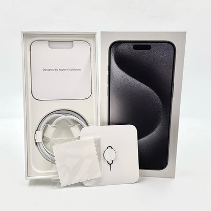【全額返金保証】【最速発送】Apple iPhone iPhone 15 Pro Max 1TB ブラック SIMフリー 白ロム 動作確認済 98%