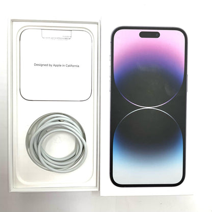 【全額返金保証】【最速発送】Apple iPhone iPhone 14 Pro Max 256GB ディープパープル Softbank 動作確認済 85%