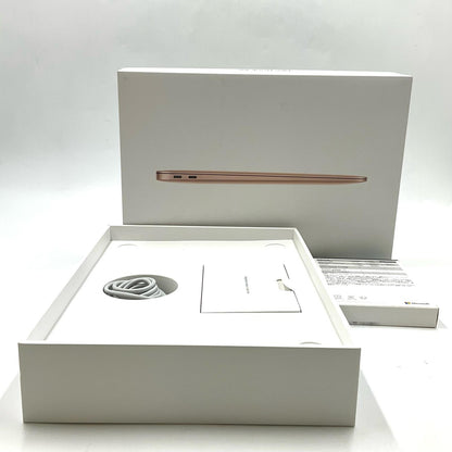【全額返金保証】【最速発送】Apple MacBook Air 13.3インチ 2020 1.1GHz デュアルコア Intel Core i3 8GB SSD 256GB ゴールド 81.9% 動作確認済