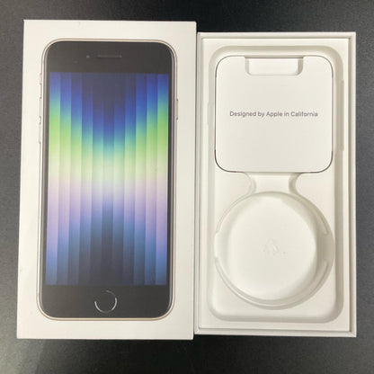 【全額返金保証】【最速発送】Apple iPhone iPhone SE（第3世代） 64GB スターライト SIMフリー 白ロム 動作確認済 78%