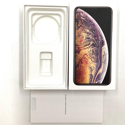 【全額返金保証】【最速発送】Apple iPhone iPhone XS Max 64GB ゴールド au SIMフリー 白ロム 動作確認済 77%