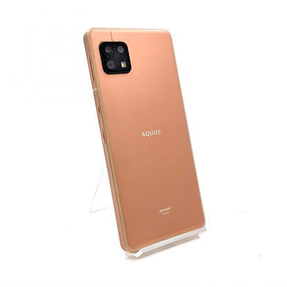 【最速発送】SHARP AQUOS sense6s 64GB ライトカッパー au SIMフリー SHG07【難有】
