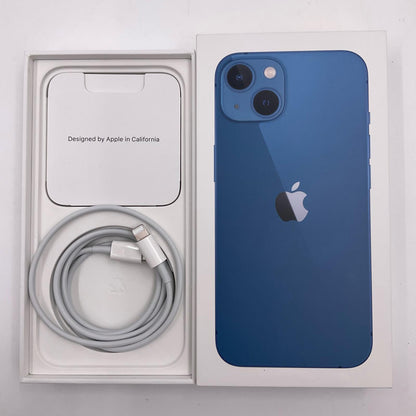 【最速発送】Apple iPhone iPhone 13 128GB ブルー docomo SIMフリー 白ロム【難有】 80%