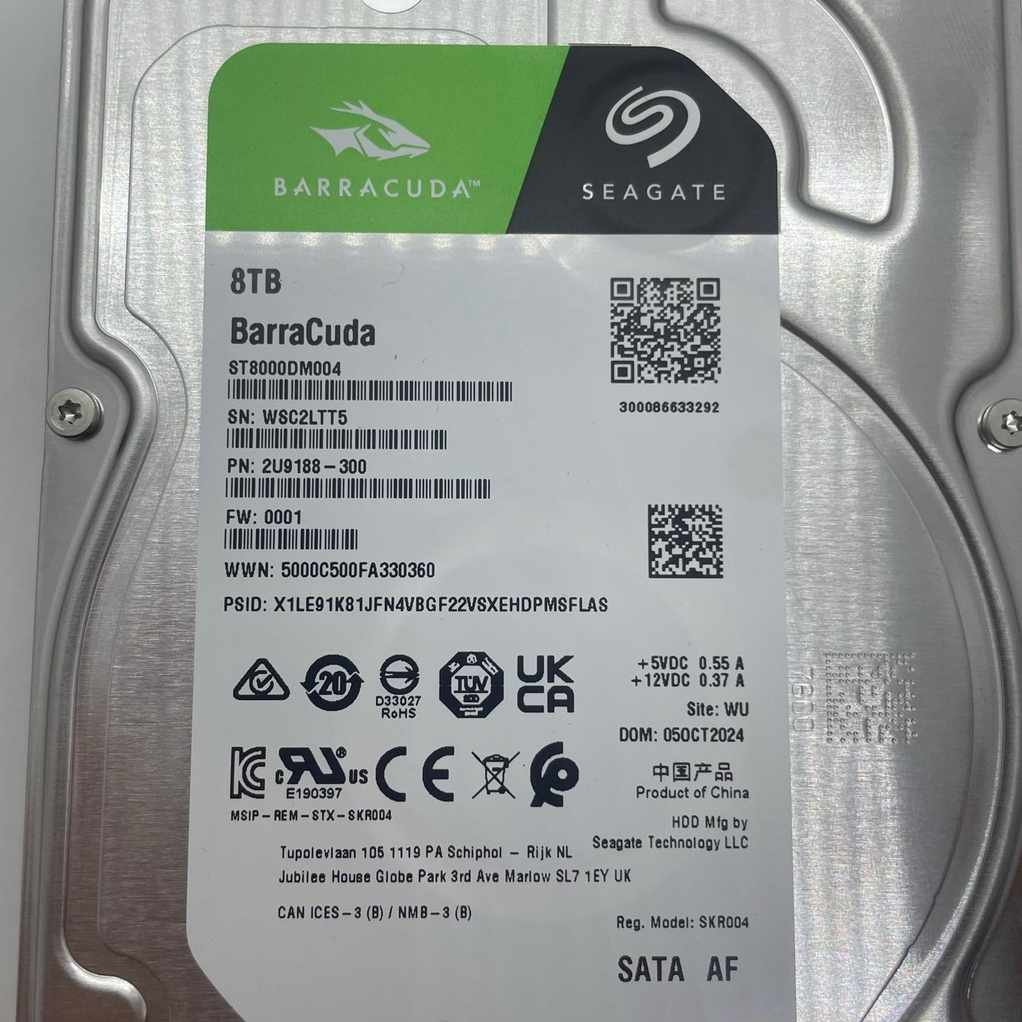 【全額返金保証】【最速発送】BARRACUDA ストレージ ST8000DM004 美品 動作確認済