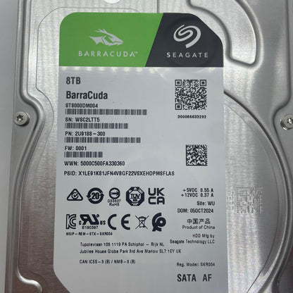 【全額返金保証】【最速発送】BARRACUDA ストレージ ST8000DM004 美品 動作確認済