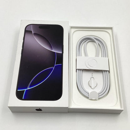 【全額返金保証】【最速発送】Apple iPhone iPhone 16 Pro 128GB ブラックチタニウム SIMフリー 白ロム 美品 動作確認済 96%