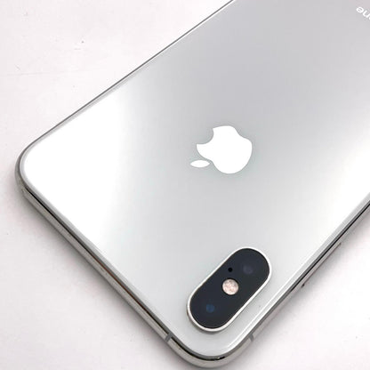 【全額返金保証】【最速発送】Apple iPhone iPhone XS Max 256GB シルバー SIMフリー 白ロム 動作確認済 80%