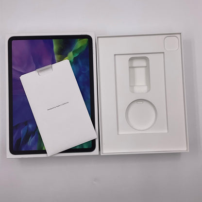 【全額返金保証】【最速発送】Apple iPad Pro 11インチ 第2世代 128GB シルバー WiFi+Cellular au 白ロム 美品 動作確認済