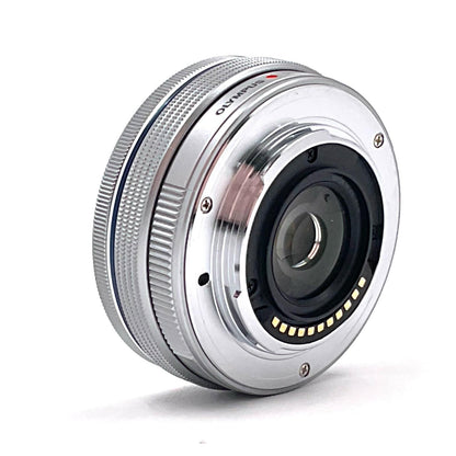 【全額返金保証】【最速発送】OLYMPUS M.ZUIKO DIGITAL ED 14-42mm F3.5-5.6 EZ [シルバー] 動作確認済