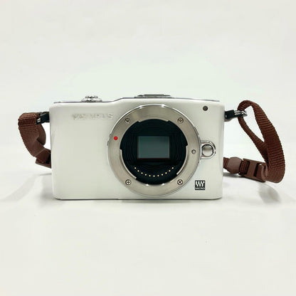 【全額返金保証】【最速発送】OLYMPUS デジタル一眼 PEN mini E-PM1 ボディ [ホワイト] 動作確認済