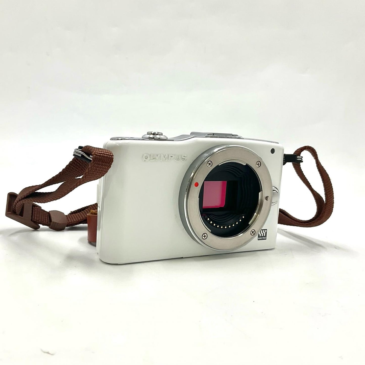 【全額返金保証】【最速発送】OLYMPUS デジタル一眼 PEN mini E-PM1 ボディ [ホワイト] 動作確認済