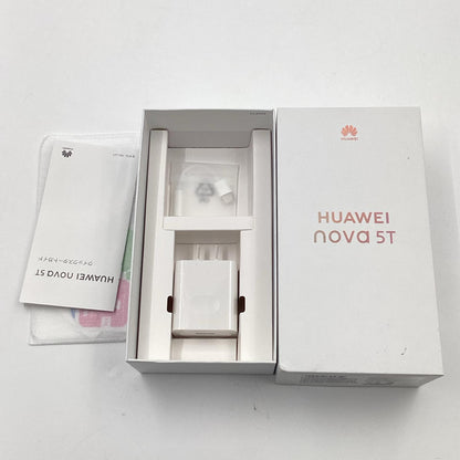 【全額返金保証】【最速発送】Huawei nova 5T 128GB ミッドサマーパープル SIMフリー YAL-L21 白ロム 動作確認済