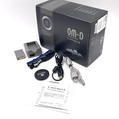 【全額返金保証】【最速発送】OLYMPUS デジタル一眼 OM-D E-M10 Mark III ボディ [シルバー] シルバー 美品 動作確認済