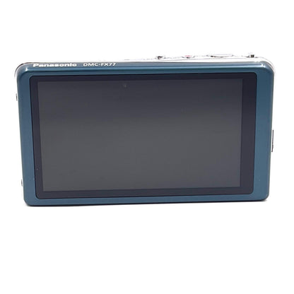 【全額返金保証】【最速発送】Panasonic コンパクトデジタルカメラ LUMIX DMC-FX77-A [スエードブルー] 動作確認済