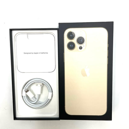 【全額返金保証】【最速発送】Apple iPhone iPhone 13 Pro Max 128GB ゴールド docomo 白ロム 動作確認済 86%