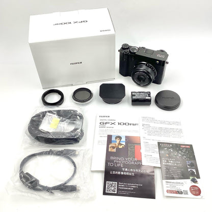 【全額返金保証】【最速発送】FUJIFILM コンパクトデジタルカメラ FUJIFILM GFX100RF [ブラック] 美品 動作確認済