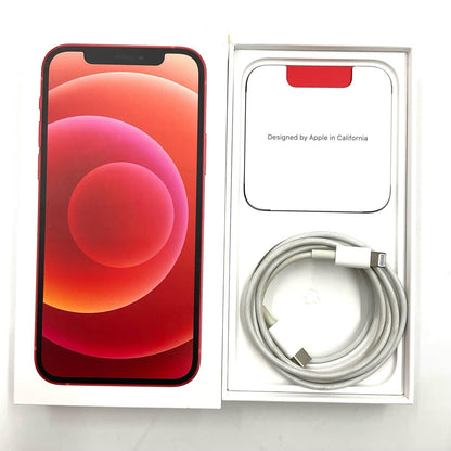 【全額返金保証】【最速発送】Apple iPhone iPhone 12 128GB (PRODUCT)RED Softbank SIMフリー 白ロム 動作確認済 77%
