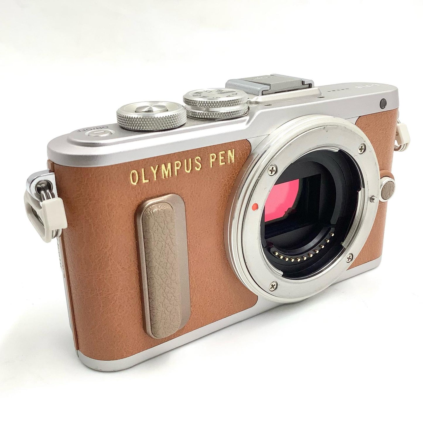 【全額返金保証】【最速発送】OLYMPUS デジタル一眼 OLYMPUS PEN E-PL8 ボディ [ブラウン] 美品 動作確認済