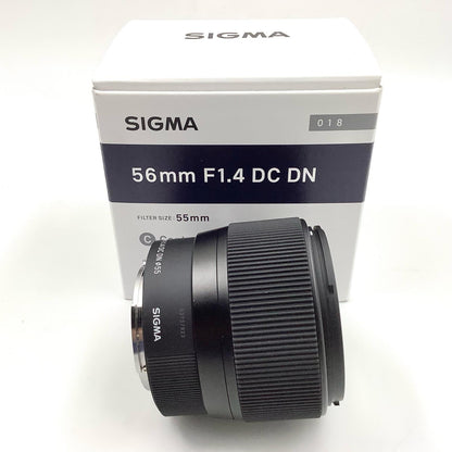 【全額返金保証】【最速発送】SIGMA 56mm F1.4 DC DN [ソニーE用] 超美品 動作確認済