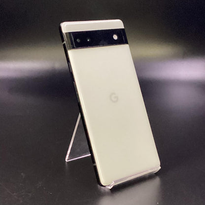 【全額返金保証】【最速発送】Google Pixel 6a 128GB Chalk au GB17L 白ロム 動作確認済