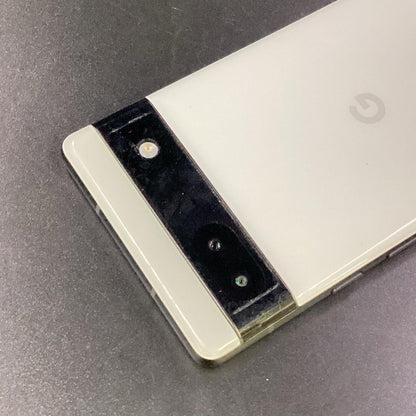 【全額返金保証】【最速発送】Google Pixel 6a 128GB Chalk au GB17L 白ロム 動作確認済