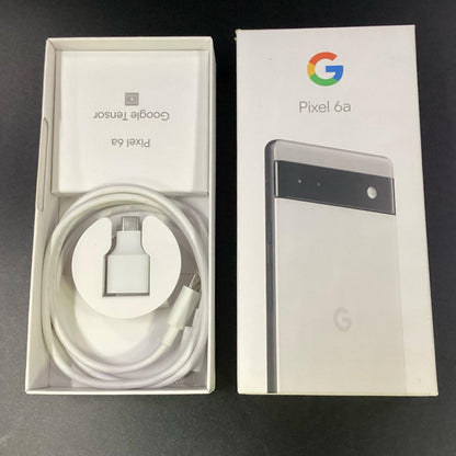 【全額返金保証】【最速発送】Google Pixel 6a 128GB Chalk au GB17L 白ロム 動作確認済