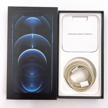 【全額返金保証】【最速発送】Apple iPhone iPhone 12 Pro 128GB パシフィックブルー docomo 白ロム 動作確認済 80%