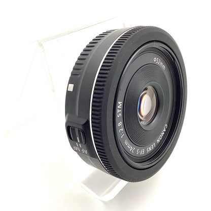 【全額返金保証】【最速発送】Canon EF-S24mm F2.8 STM 超美品 動作確認済
