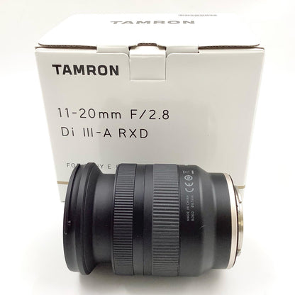 【全額返金保証】【最速発送】TAMRON 11-20mm F/2.8 Di III-A RXD (Model B060) SONY Eマウント 美品 動作確認済