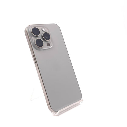 【全額返金保証】【最速発送】Apple iPhone iPhone 15 Pro 128GB ナチュラルチタニウム SIMフリー 白ロム 美品 動作確認済 87%