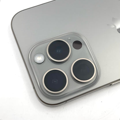 【全額返金保証】【最速発送】Apple iPhone iPhone 15 Pro 128GB ナチュラルチタニウム SIMフリー 白ロム 美品 動作確認済 87%