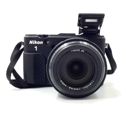 【全額返金保証】【最速発送】Nikon デジタル一眼 Nikon 1 AW1 防水ズームレンズキット [ブラック] ブラック 美品 動作確認済