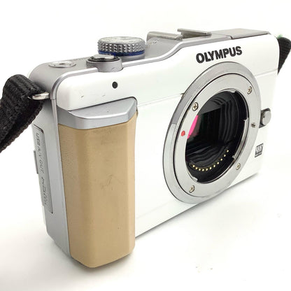 【全額返金保証】【最速発送】OLYMPUS デジタル一眼 オリンパス・ペン Lite E-PL1 ボディ ホワイト 動作確認済