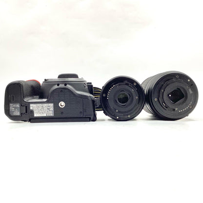 【全額返金保証】【最速発送】Nikon デジタル一眼 D5600 ダブルズームキット ブラック 動作確認済