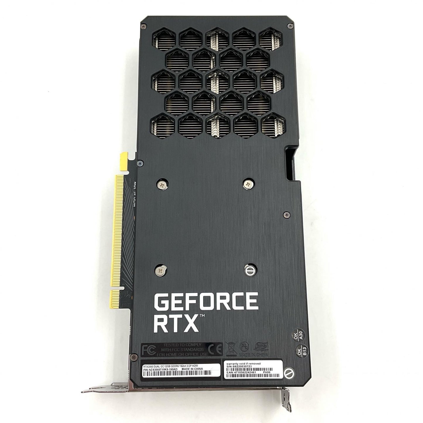 【全額返金保証】【最速発送】Palit グラフィックボード GeForce RTX 3060 Dual OC 12GB NE63060T19K9-190AD 美品 動作確認済