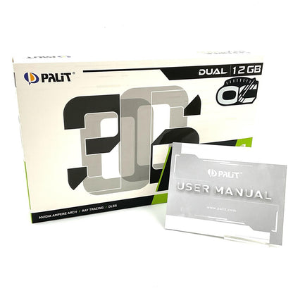 【全額返金保証】【最速発送】Palit グラフィックボード GeForce RTX 3060 Dual OC 12GB NE63060T19K9-190AD 美品 動作確認済