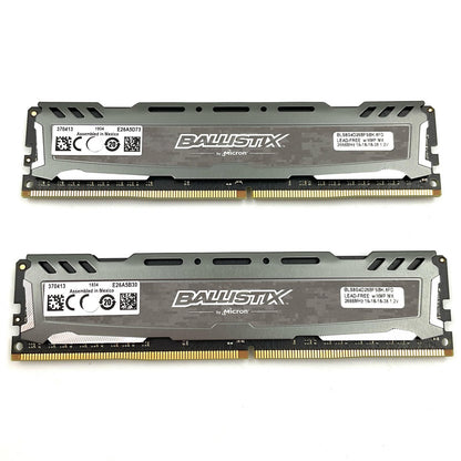 【全額返金保証】【最速発送】crucial メモリ DDR4 PC4-21300 8GB 2枚組 BLS8G4D26BFSBK 動作確認済